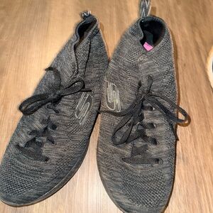 Skechers Men's Charcoal Knit Sneakers